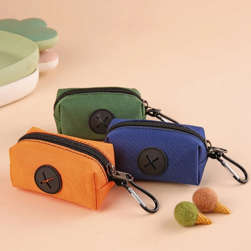Canvas poop bag holder colors