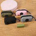 Canvas poop bag holder