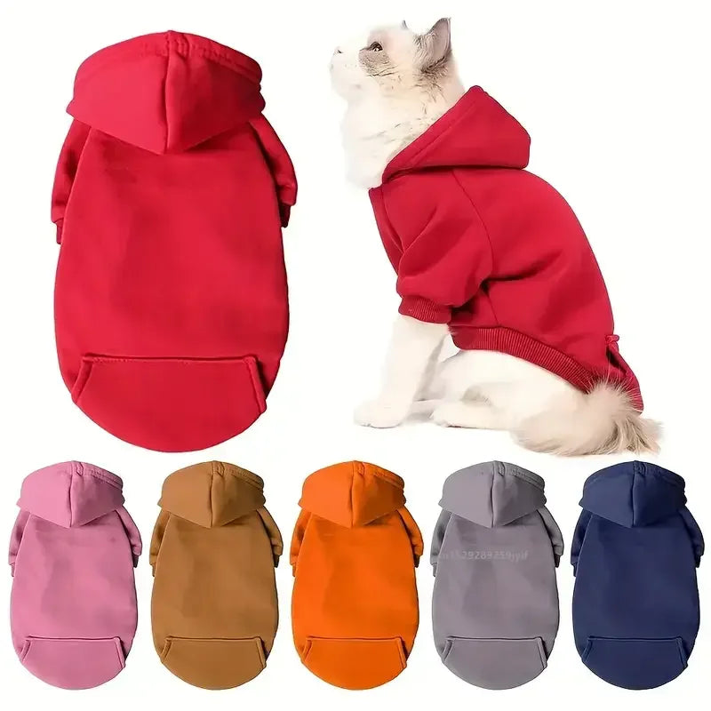 Cozy winter pet hoodie