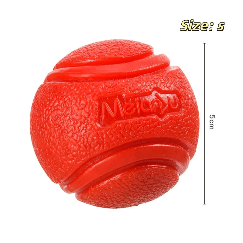 Bouncy rubber chew ball