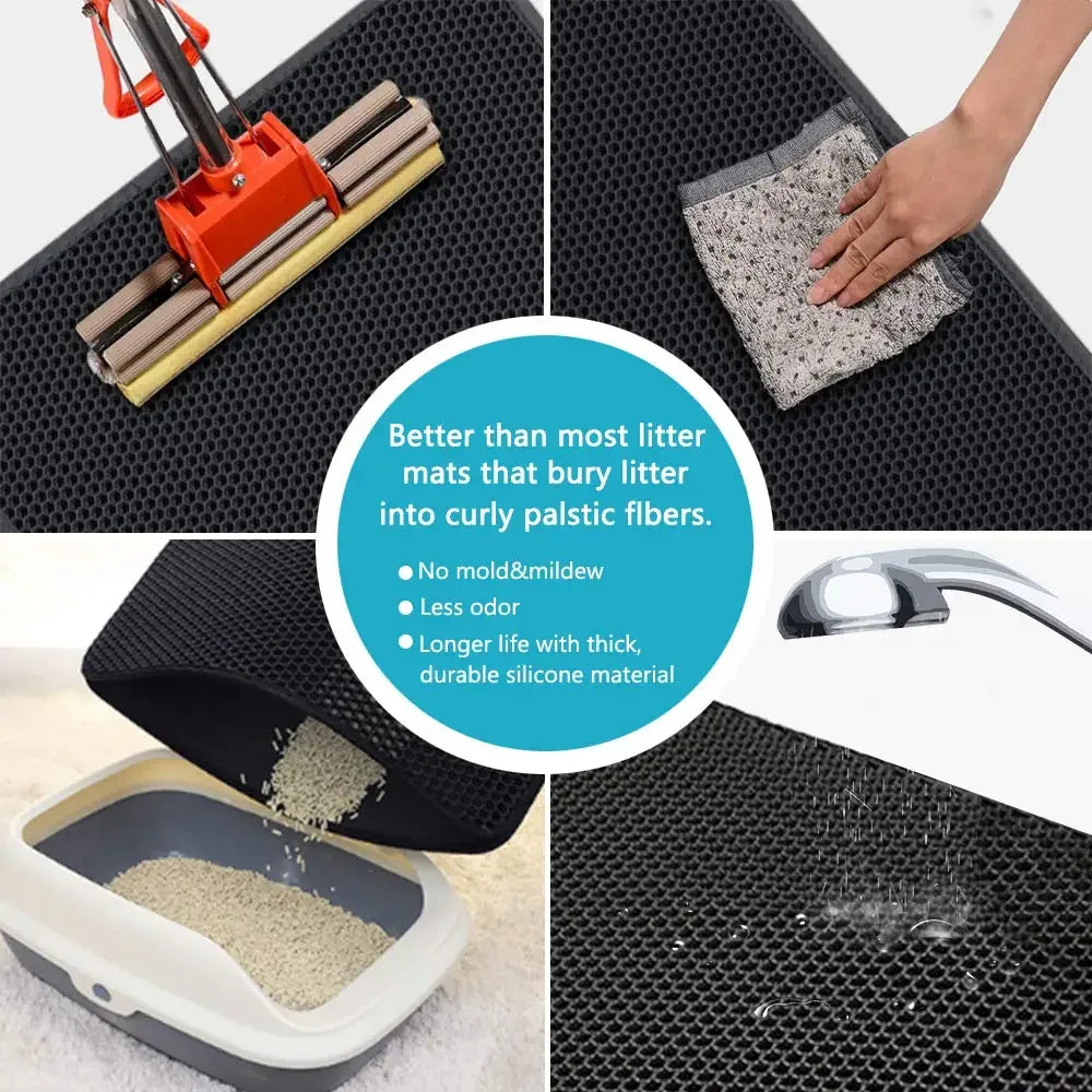 Cat litter mat