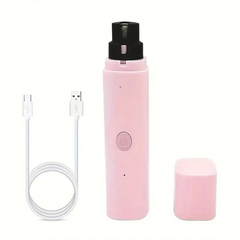 Electric Pet Nail Grinder — Quiet with LED Light & Safety Guard