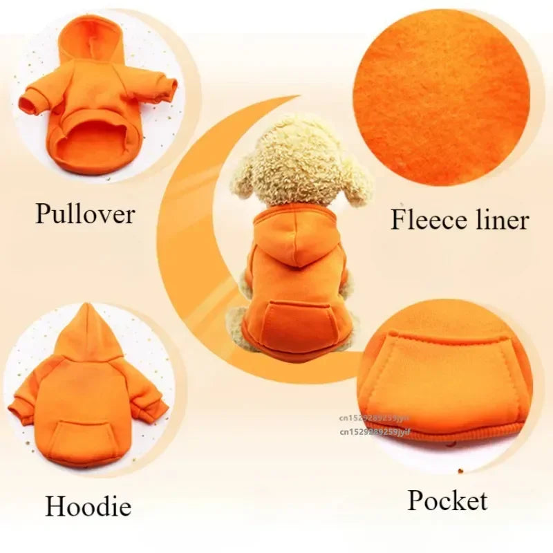 Cozy winter pet hoodie