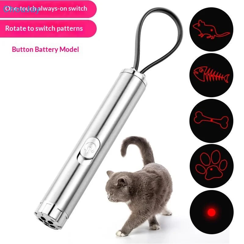 Multi-pattern laser cat teaser pen