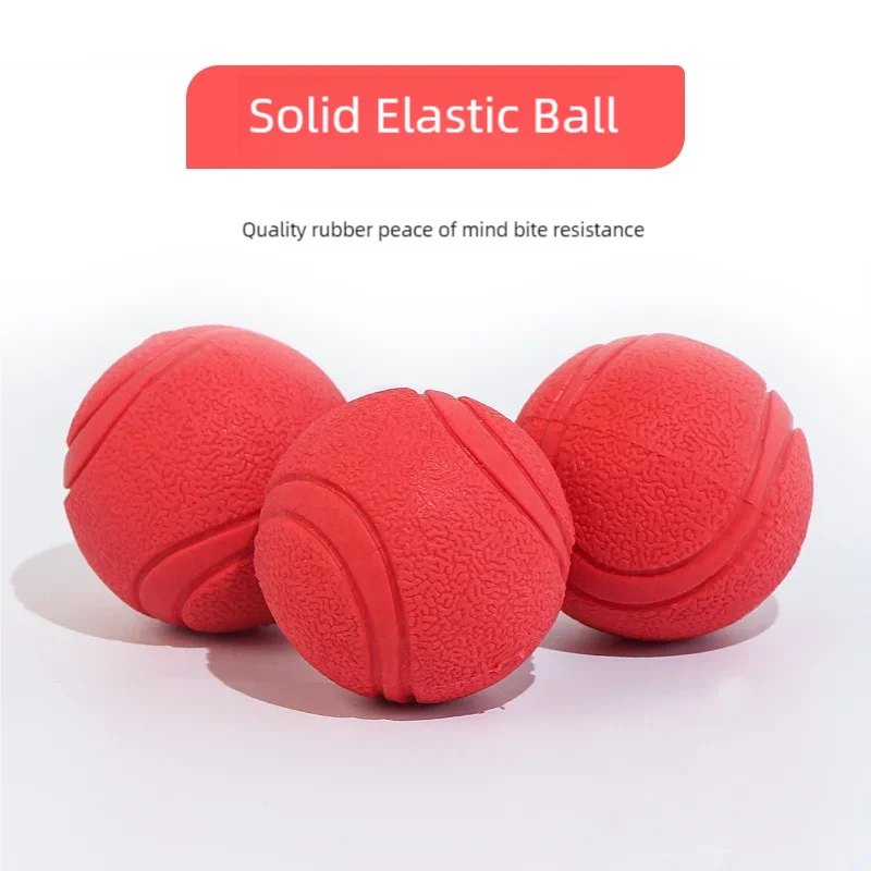 Bouncy rubber chew ball
