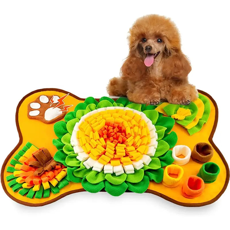 Snuffle mat foraging puzzle for dogs