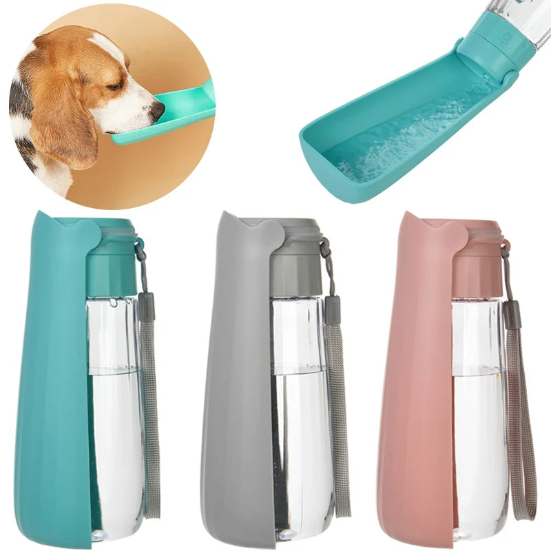 Foldable dog water bottle