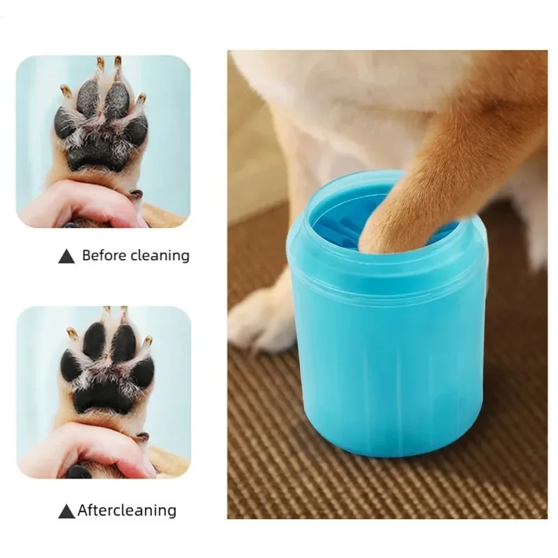 Dog paw cleaner cup