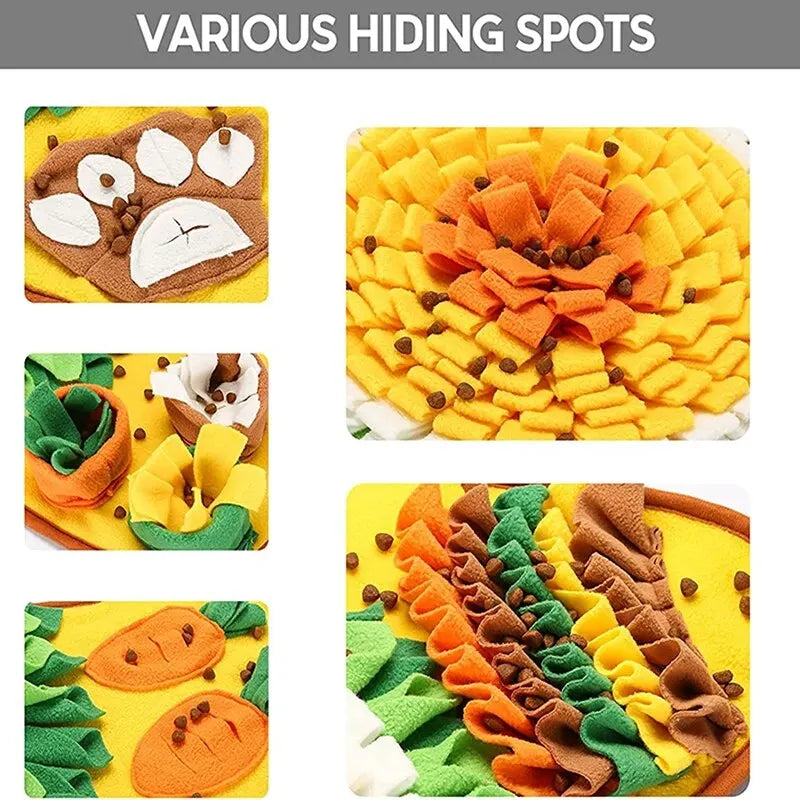 Snuffle mat foraging puzzle for dogs