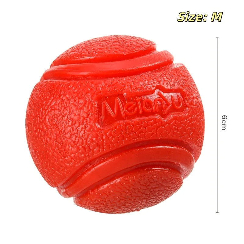 Bouncy rubber chew ball