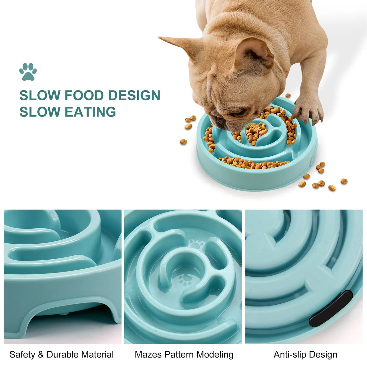 Slow feeder bowl design