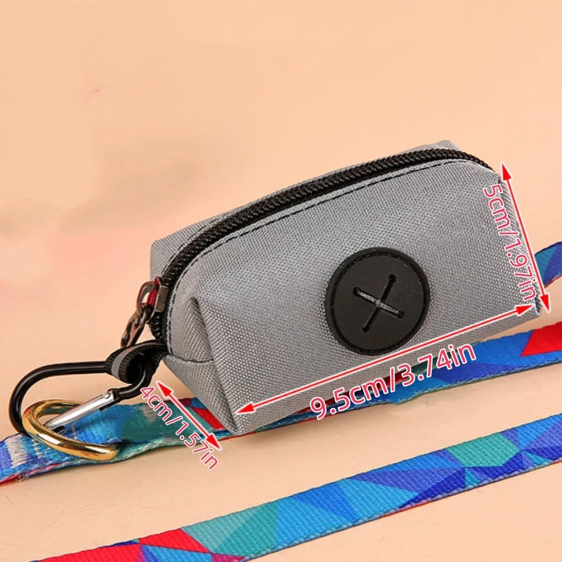 Canvas poop bag holder