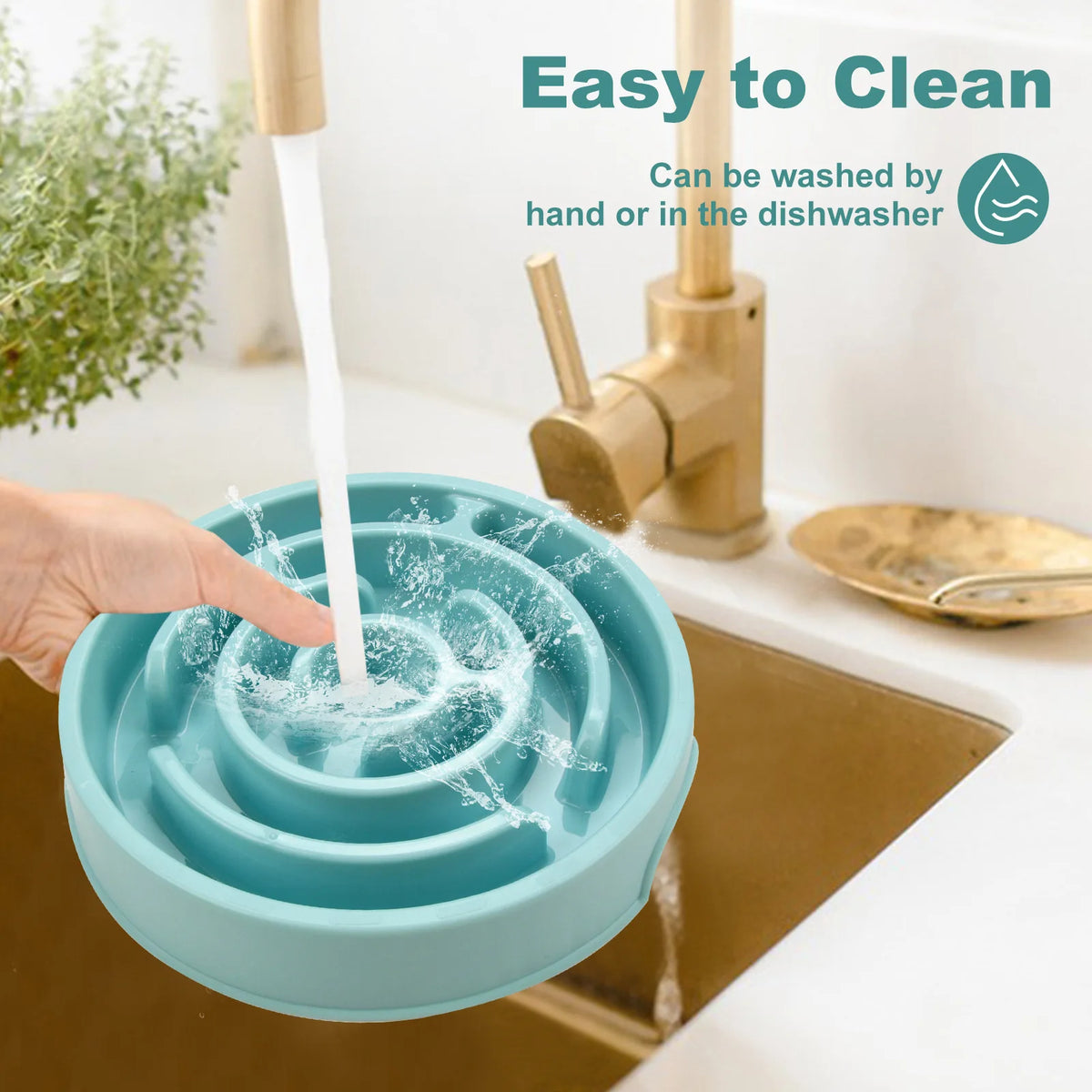 Slow feeder bowl easy to clean