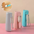 Foldable dog water bottle in several colors