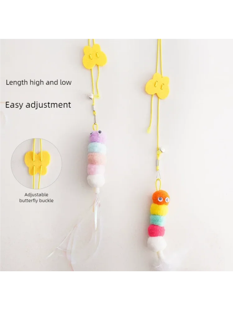 Dragonfly feather teaser adjustable