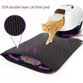 Double-layer cat litter mat