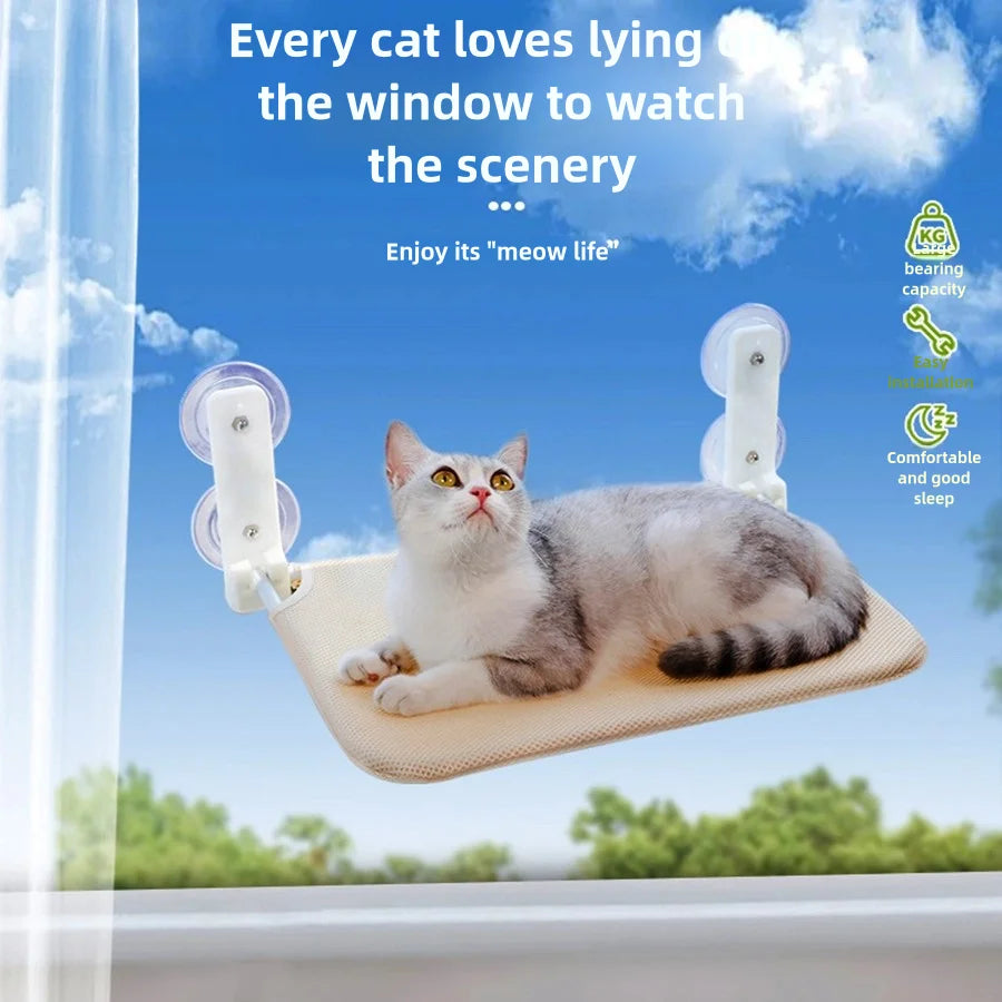 Foldable cat window perch