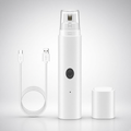 Electric Pet Nail Grinder — Quiet with LED Light & Safety Guard