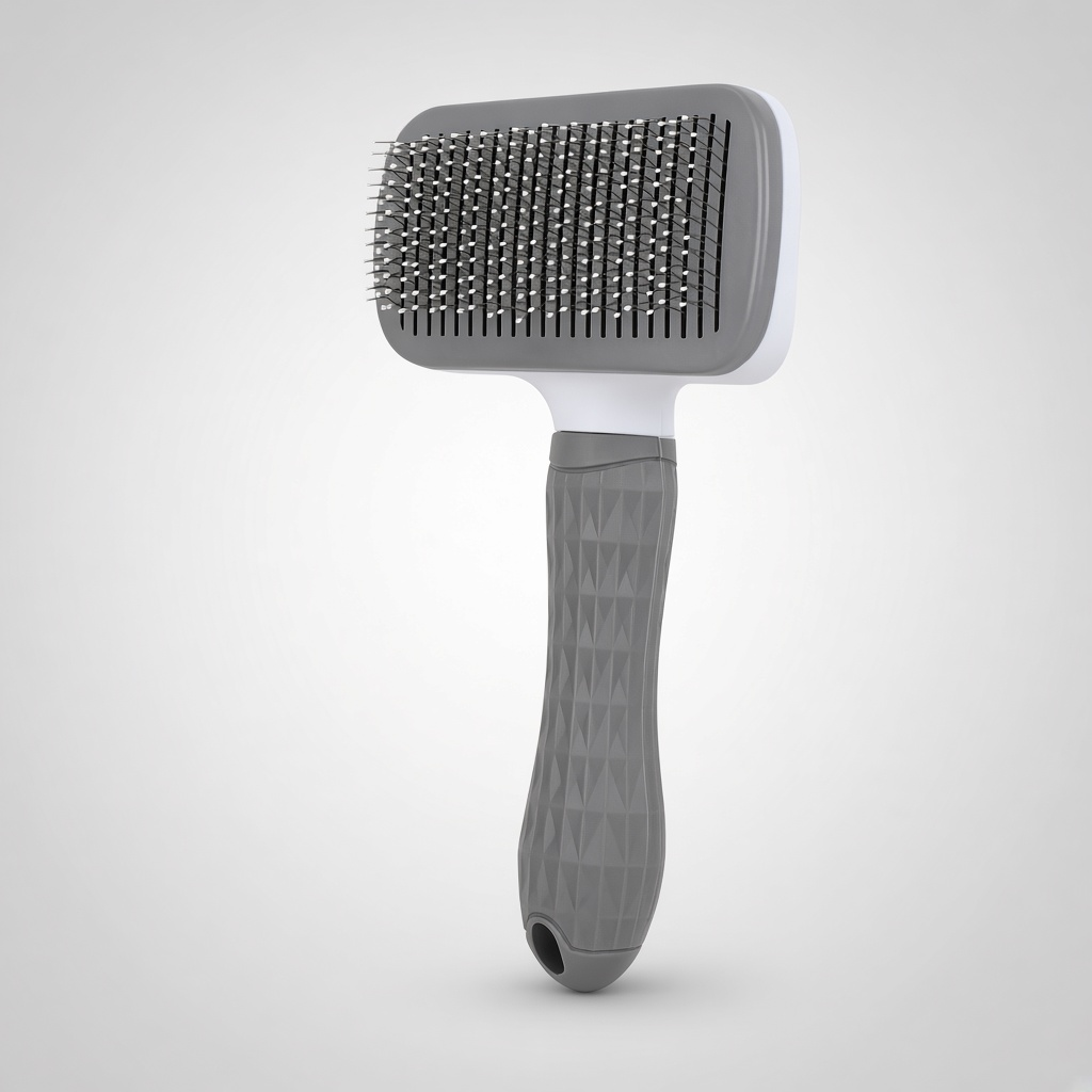 Self-Cleaning Slicker Brush